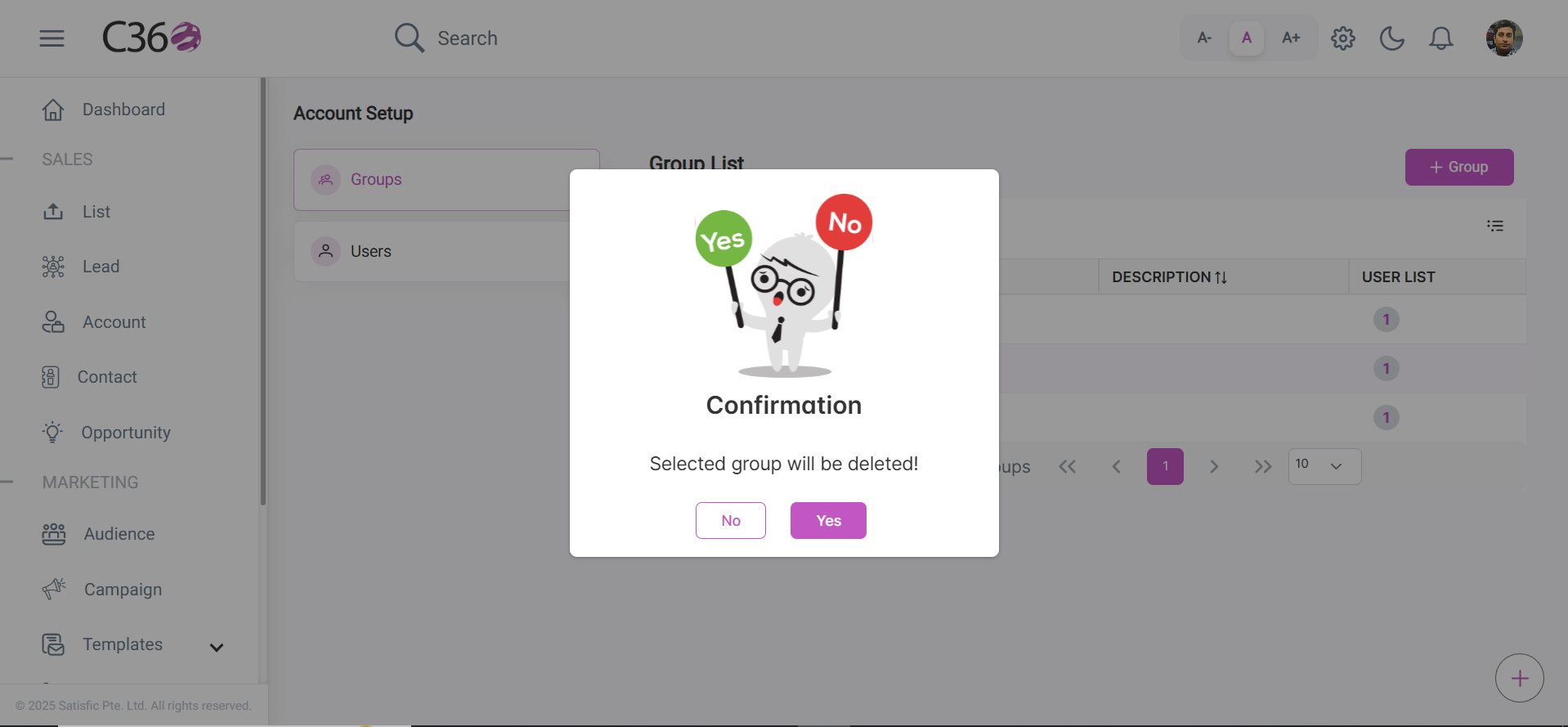 Delete Group