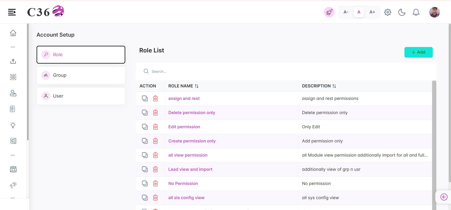 Role List