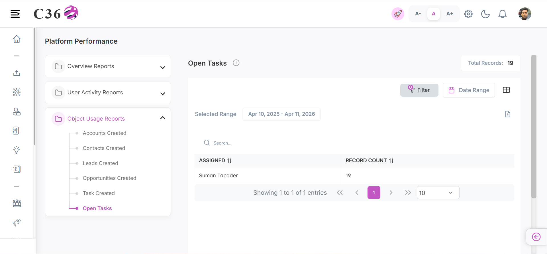 open tasks
