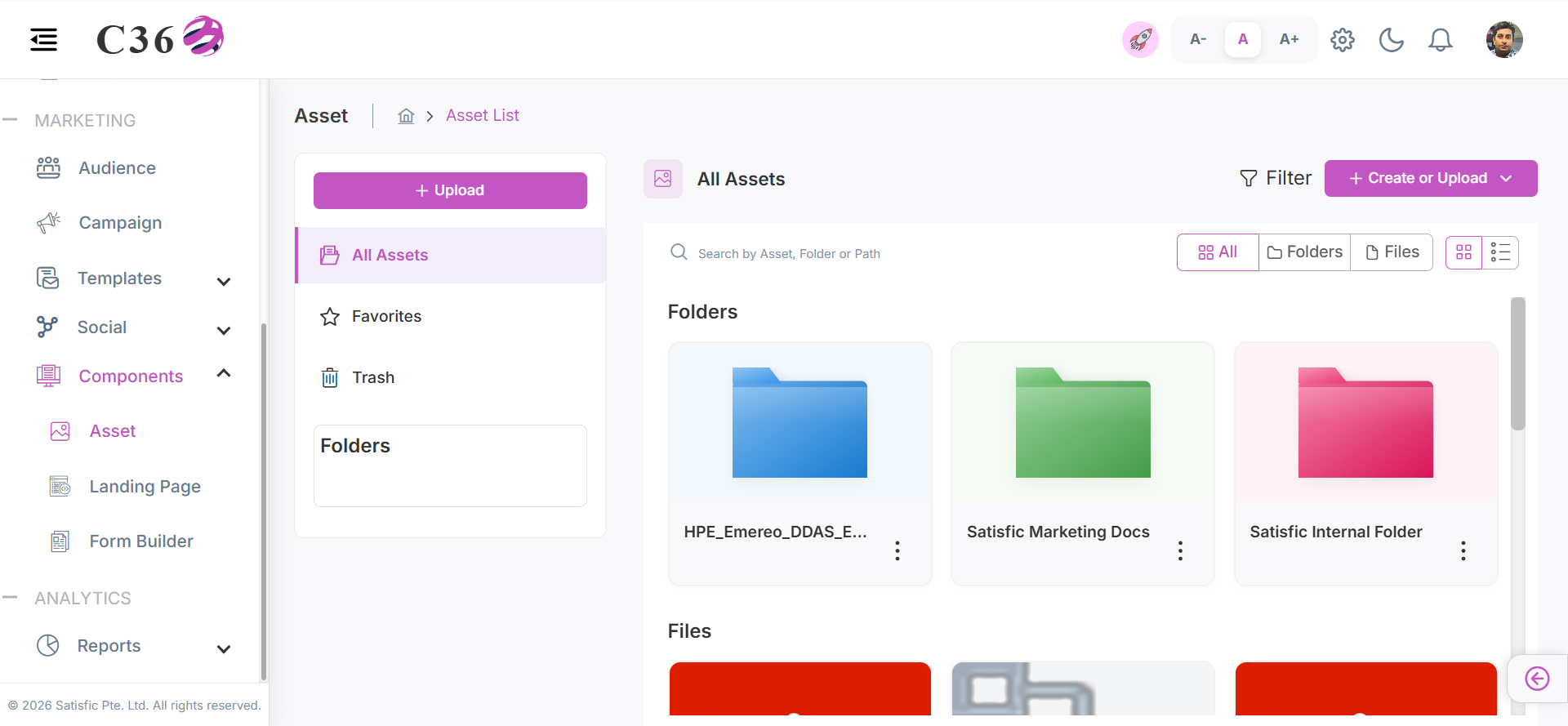 Grid View of Assets