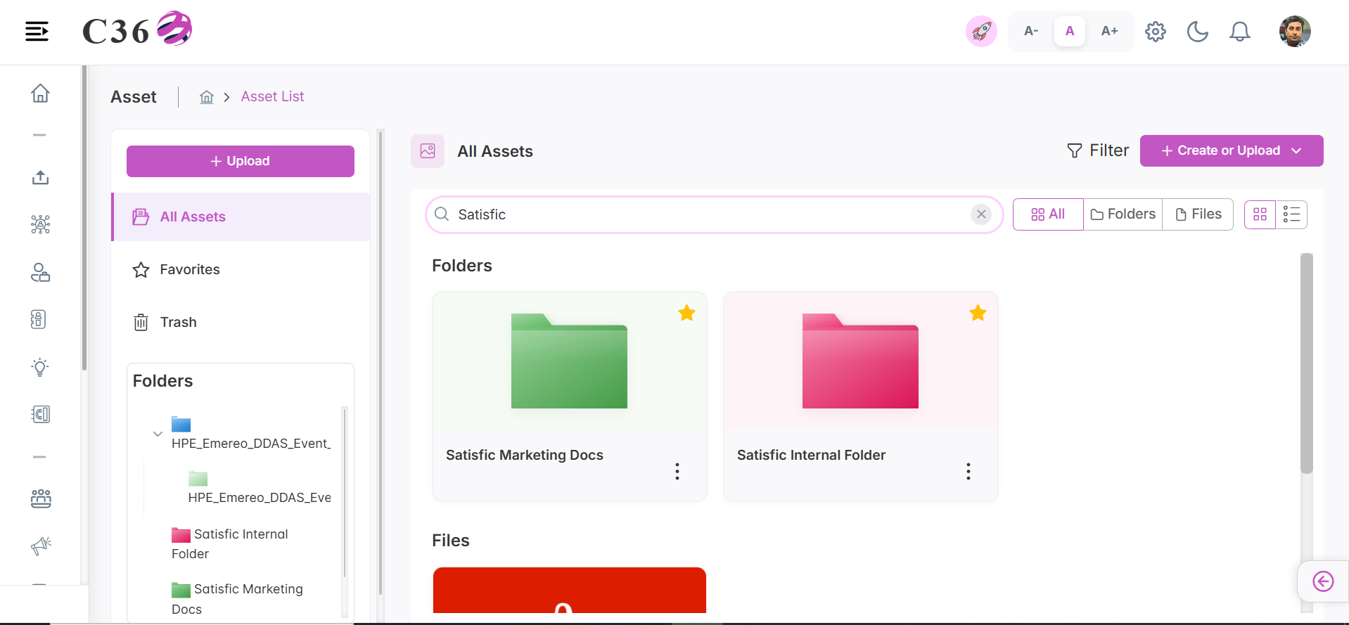 Searching Assets in C360