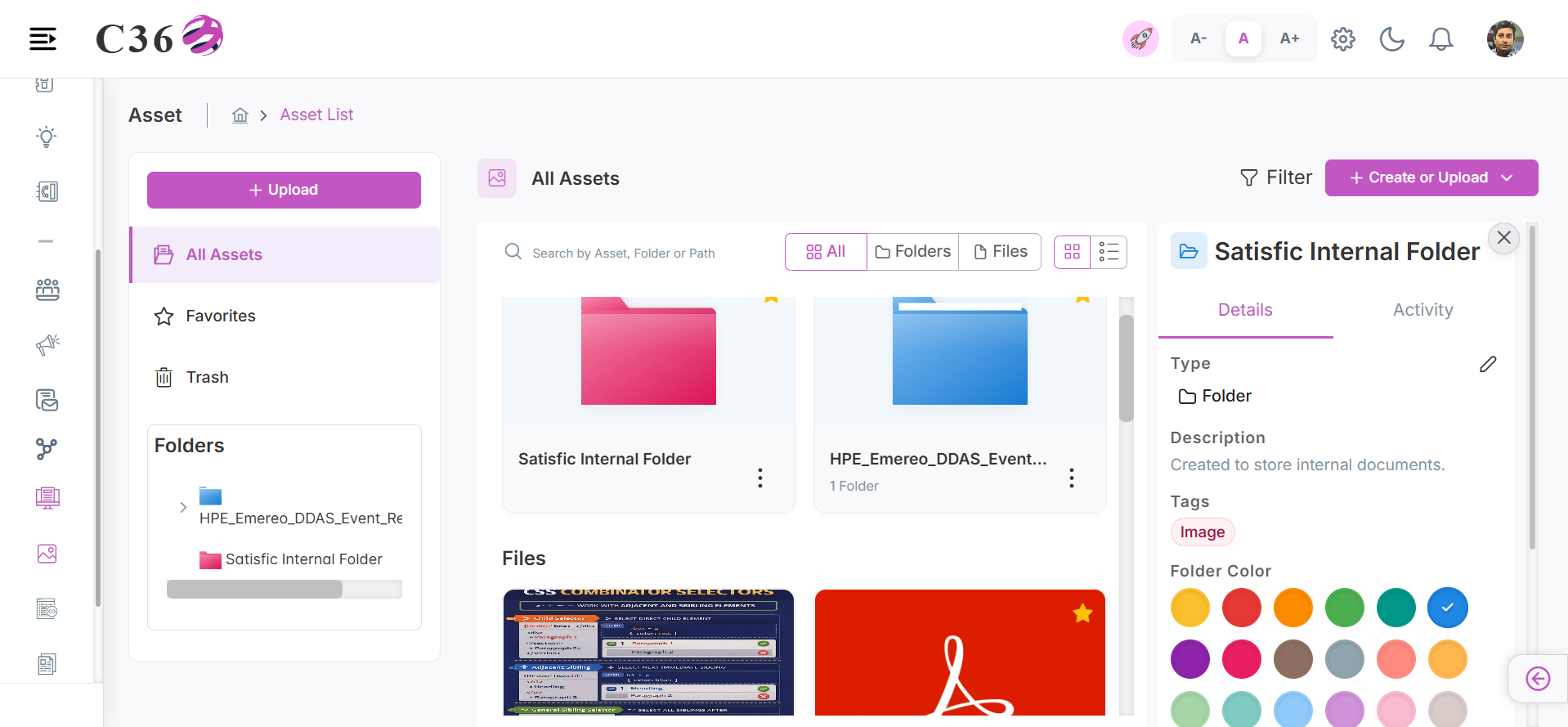 Folder Information