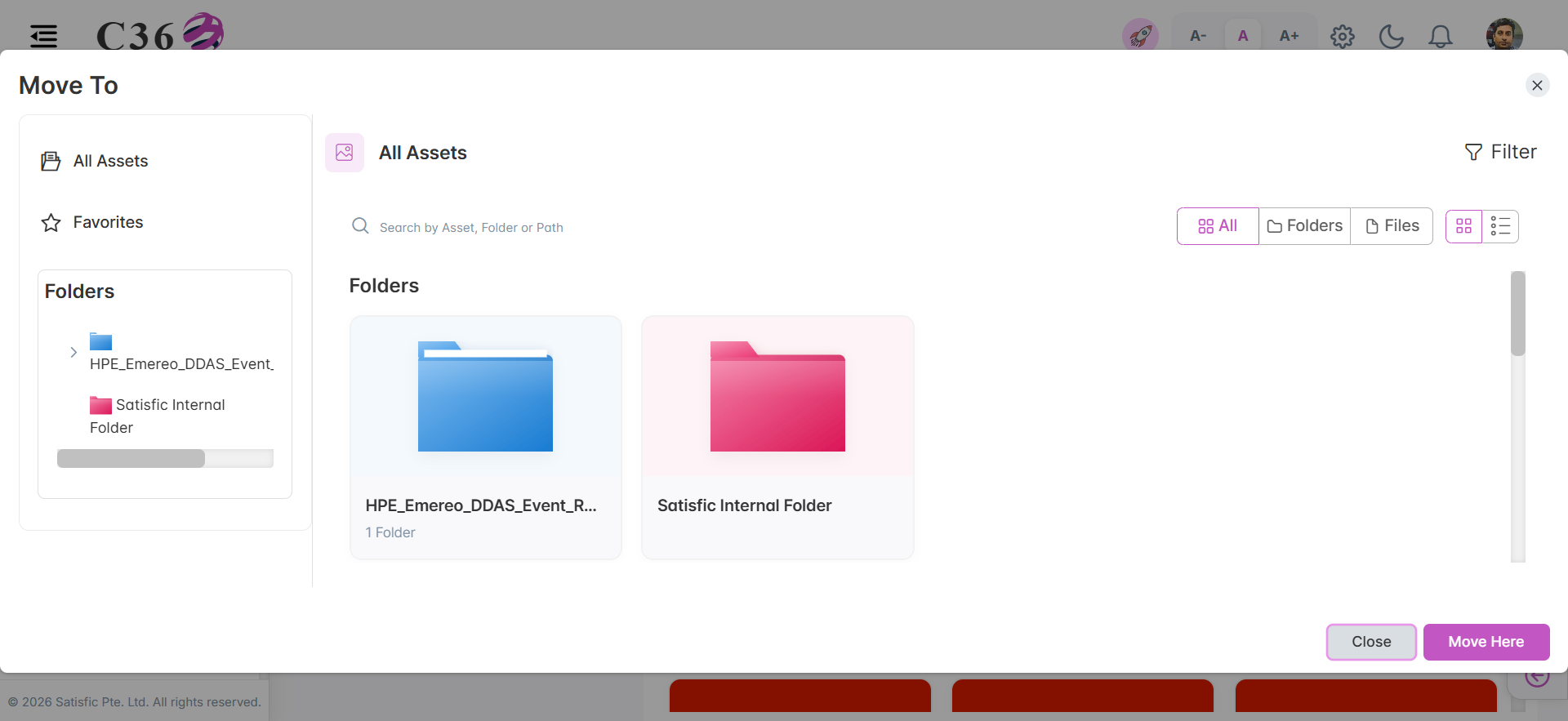 Move Assets to Folder
