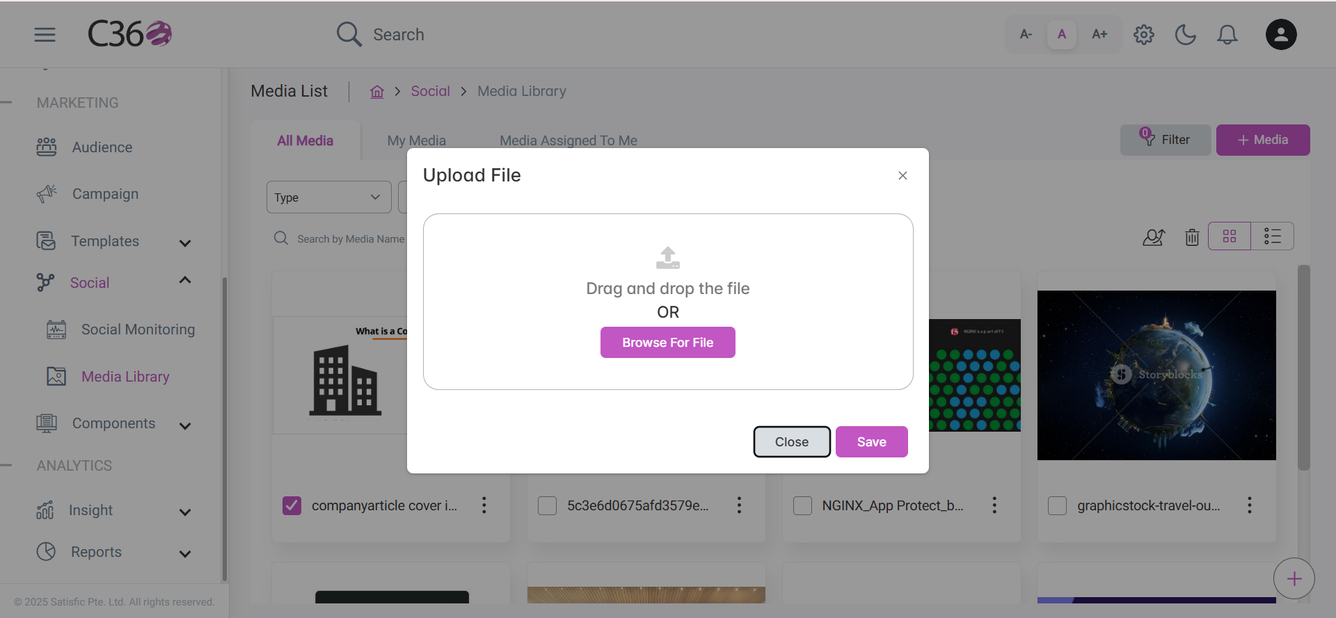 Adding a new media item