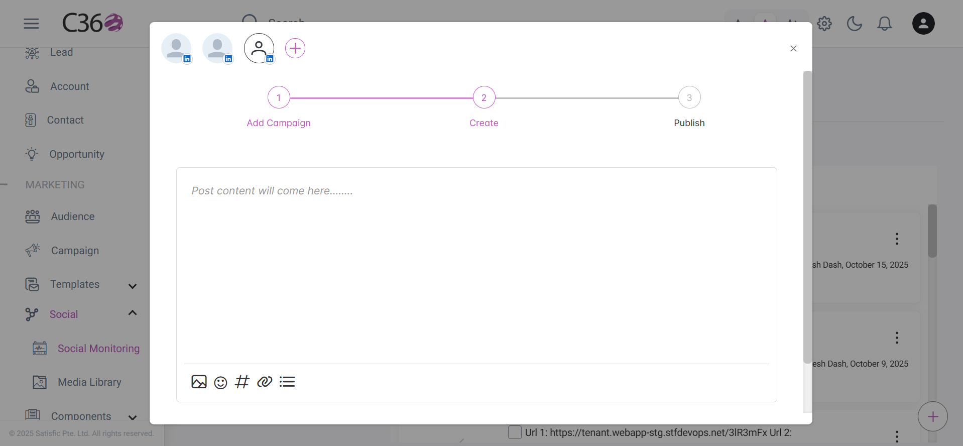 Content Creation Page