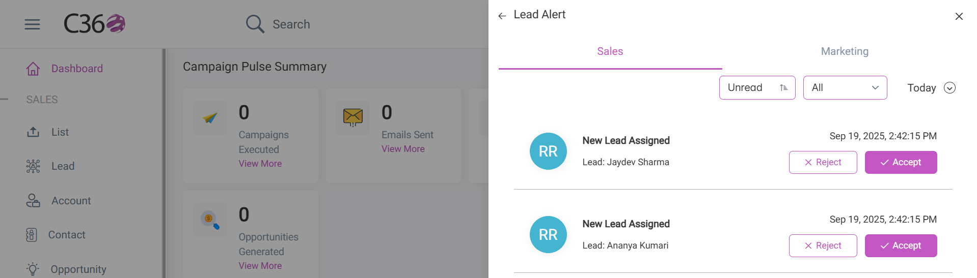 Round Robin Lead Alerts